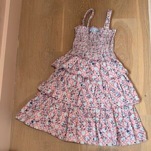 Hill House Pink Floral Tiered Nap Dress